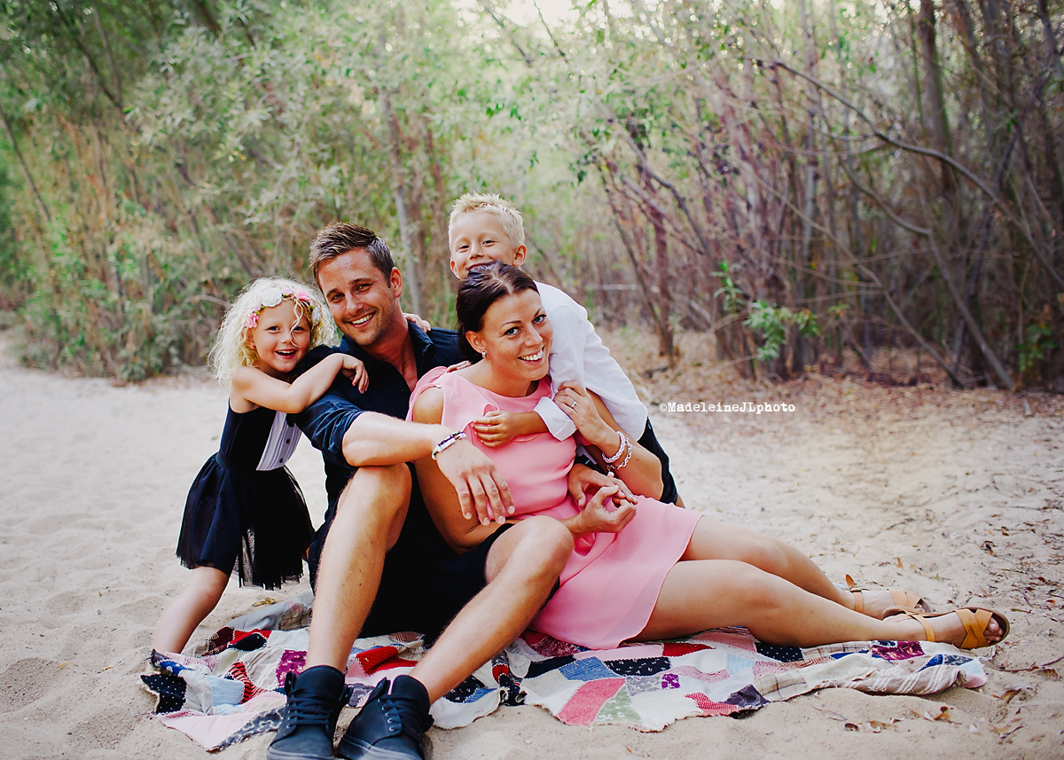 Orange County Lake Forest family session. OC family photographer. Colorful happy family. Brother and sister
